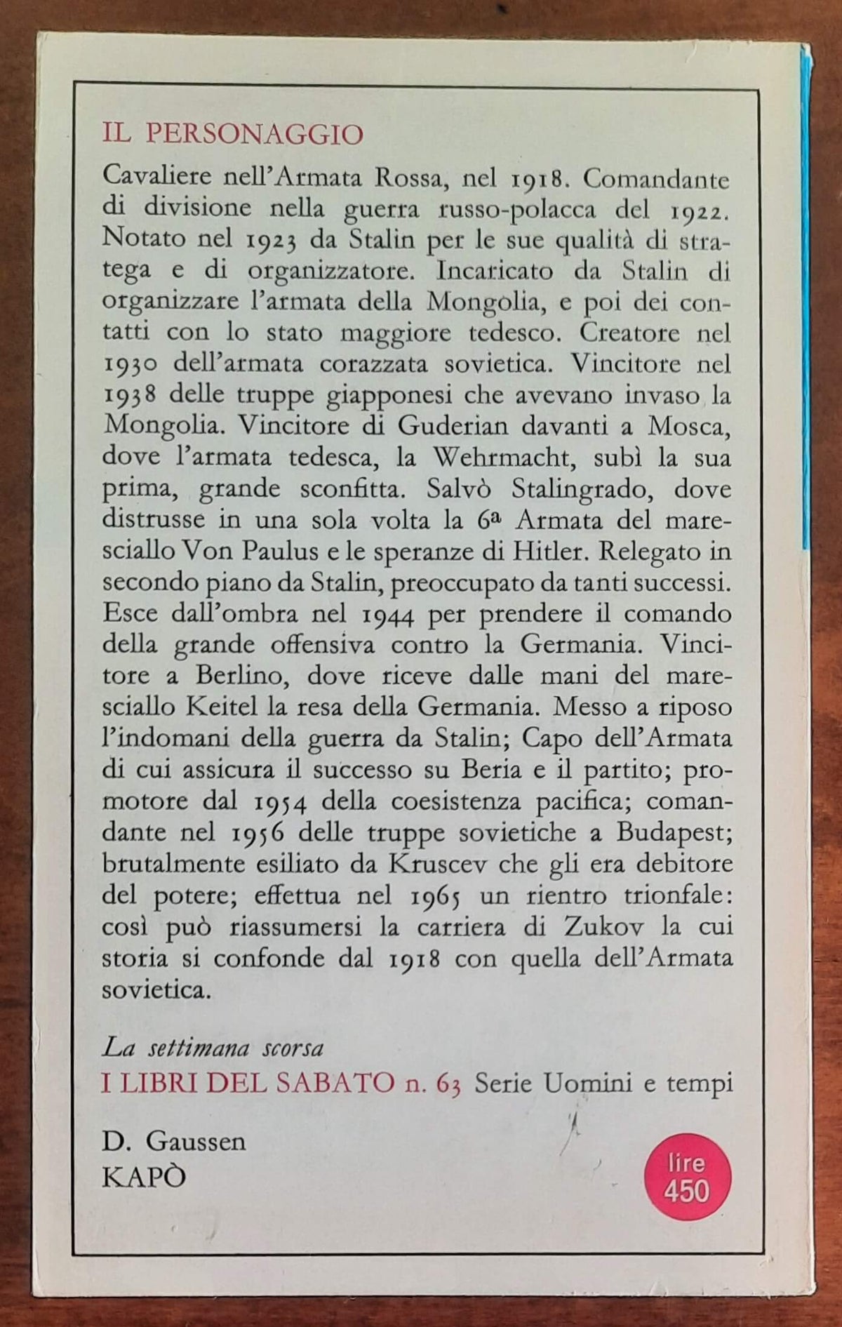 Zukov, il maresciallo d’acciaio - Gherardo Casini Editore