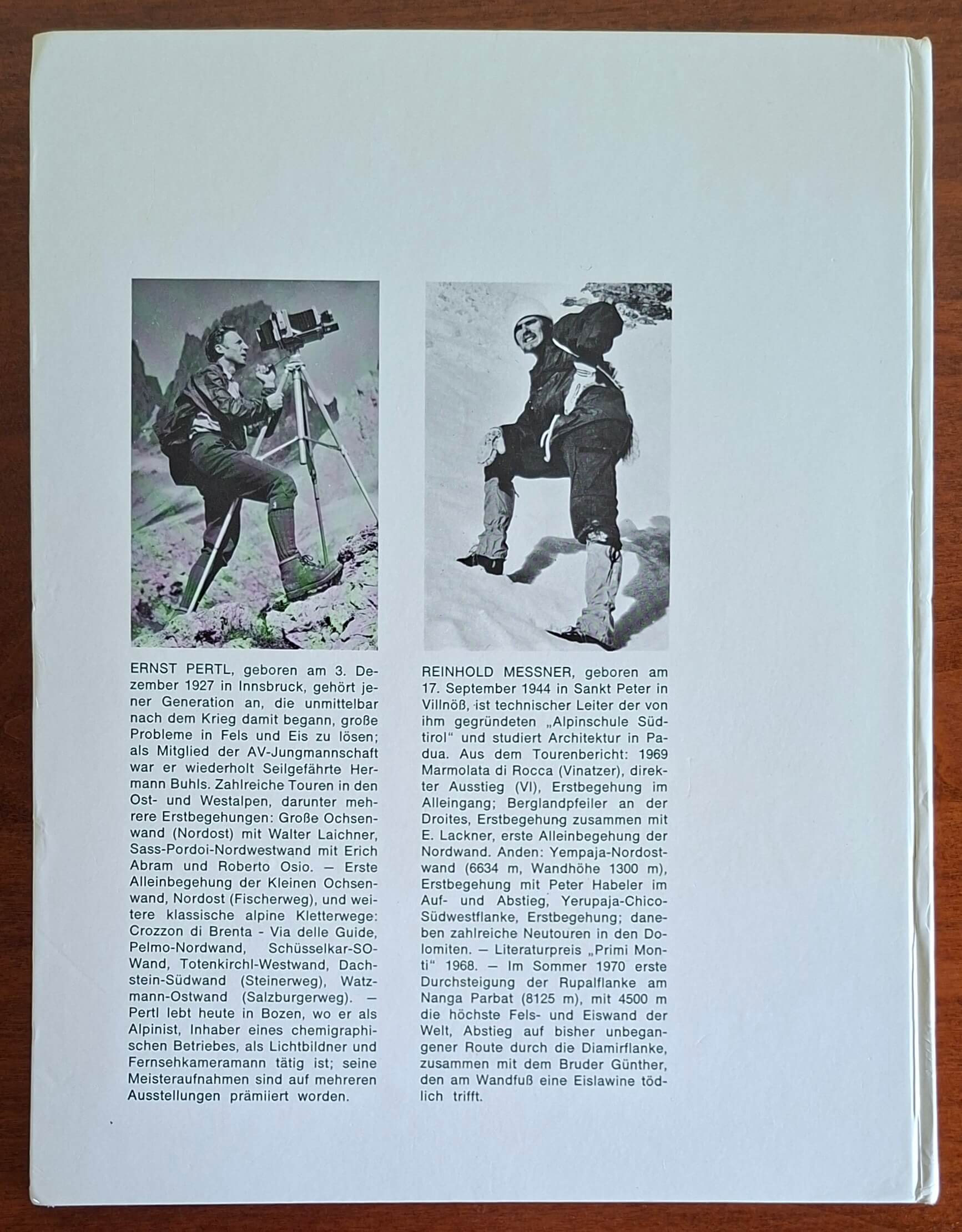 Zuruck in die berge - con AUTOGRAFO di Reinhold Messner