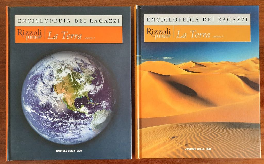 La terra - Enciclopedia dei ragazzi - 2 volumi - Libreria Biellese