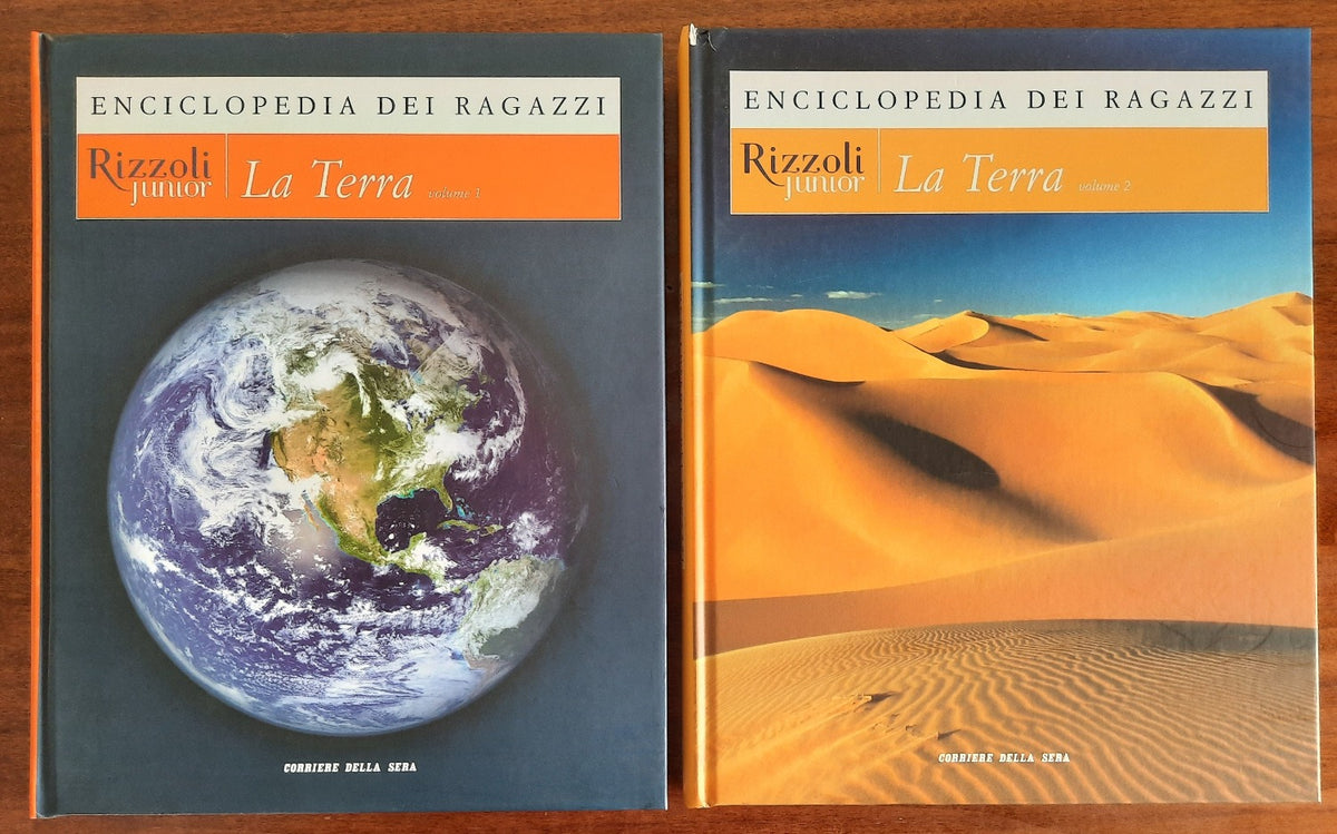 La terra - Enciclopedia dei ragazzi - 2 volumi - Libreria Biellese