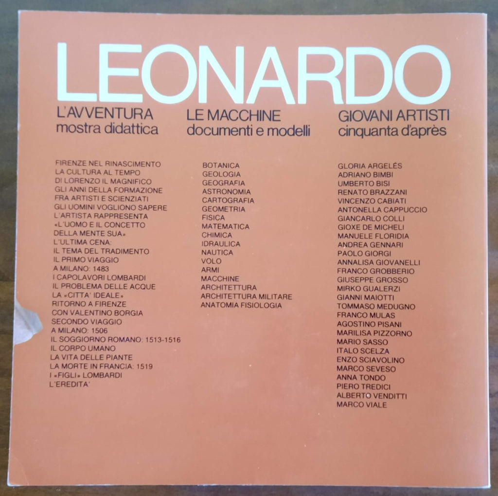 Leonardo. L’avventura mostra didattica. Le macchie documenti e modelli. - Libreria Biellese