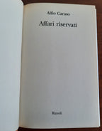 Affari riservati - Alfio Caruso - Libreria Biellese