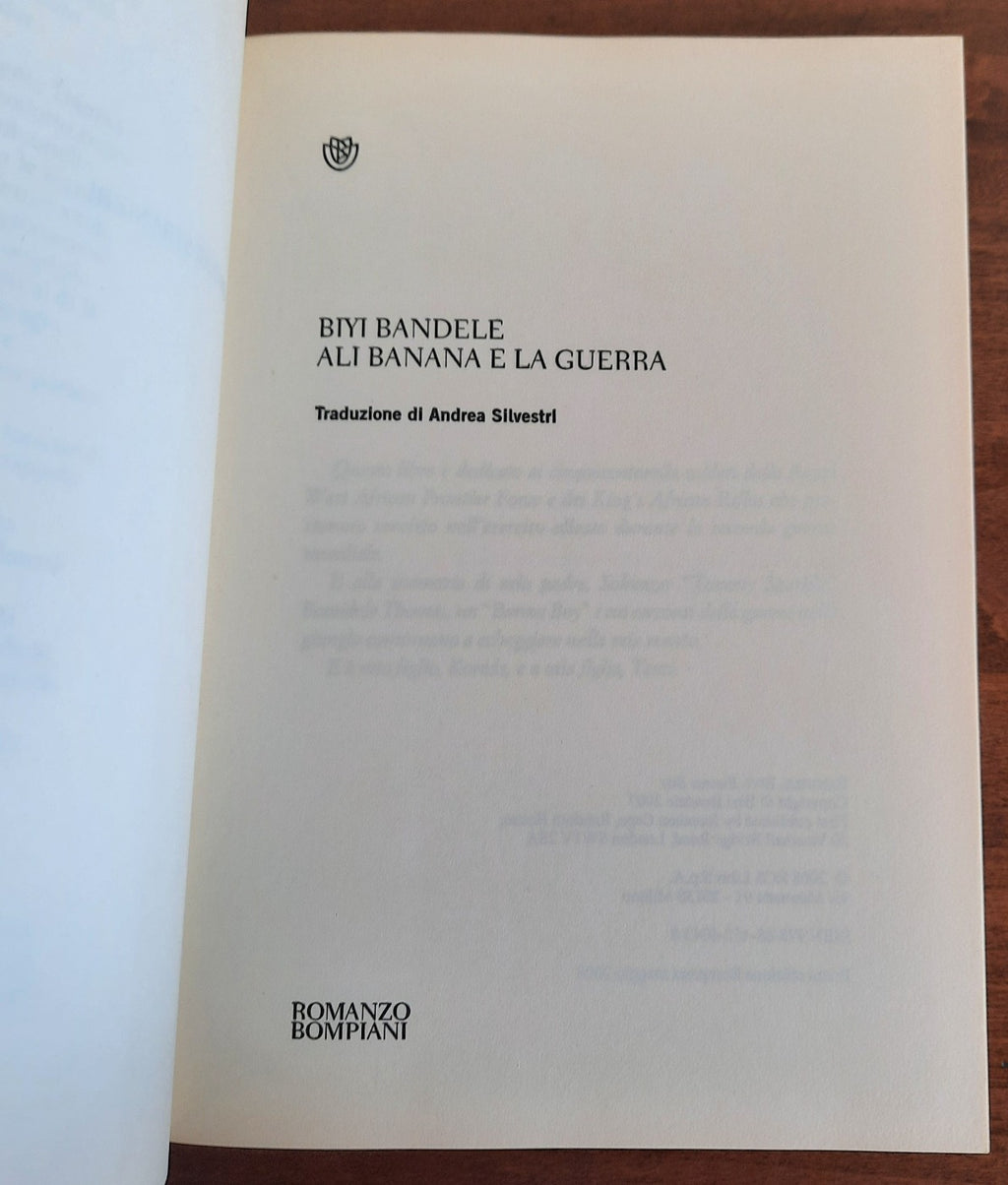 Ali Banana e la guerra - Libreria Biellese
