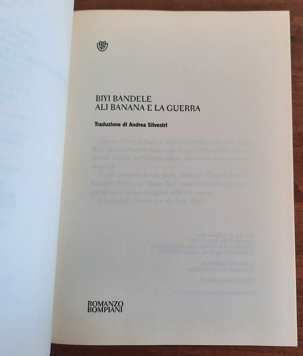 Ali Banana e la guerra - Libreria Biellese