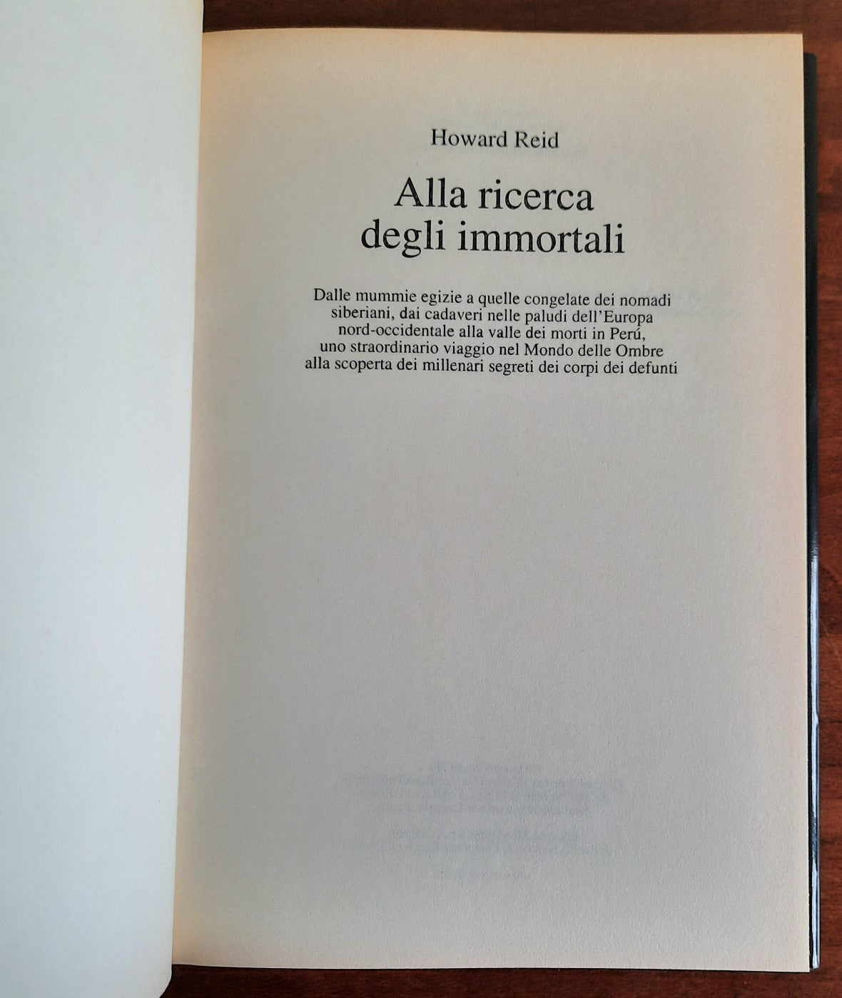 Alla ricerca degli immortali - Mondolibri - 2001 - Libreria Biellese