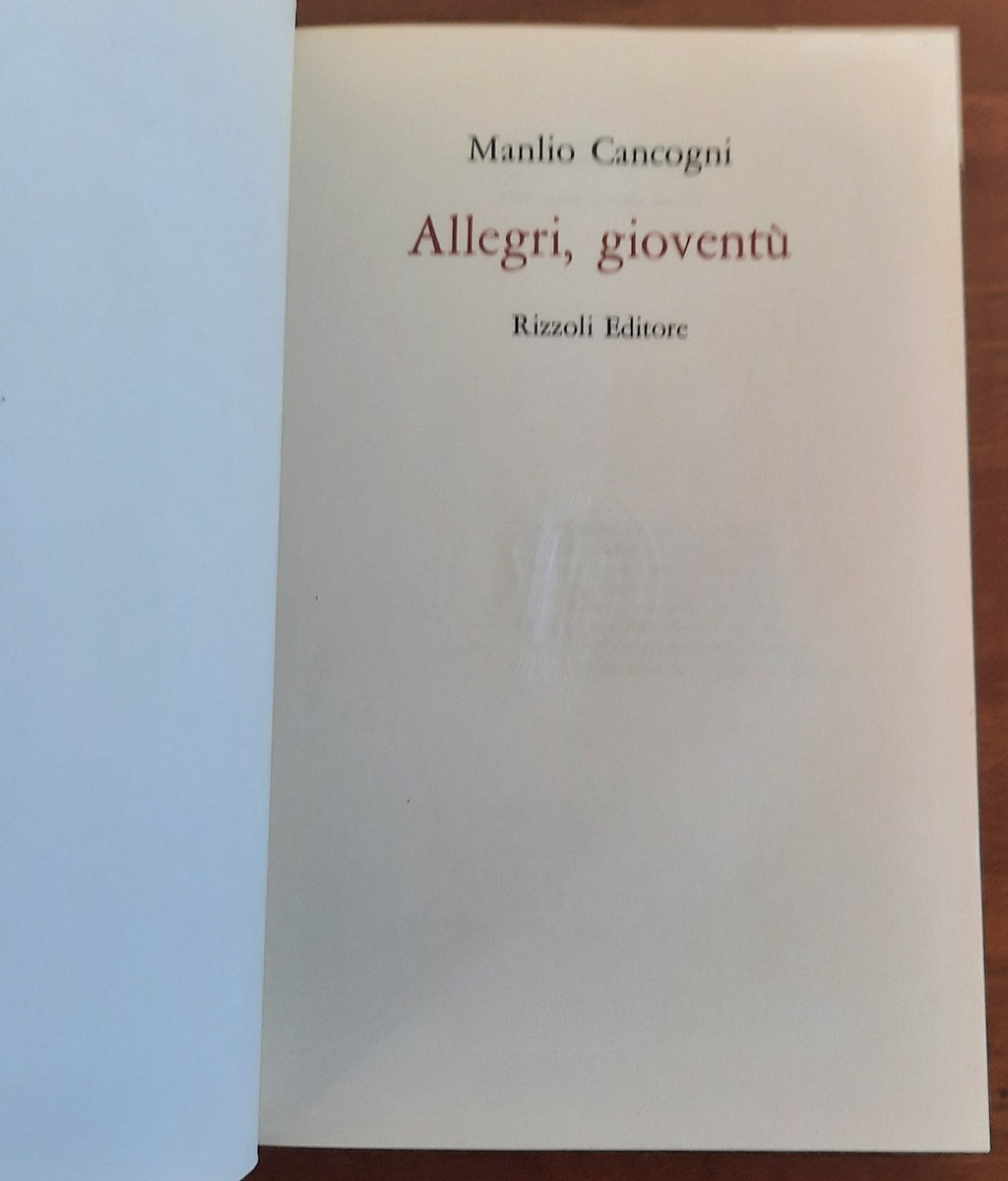 Allegri, gioventù - Libreria Biellese