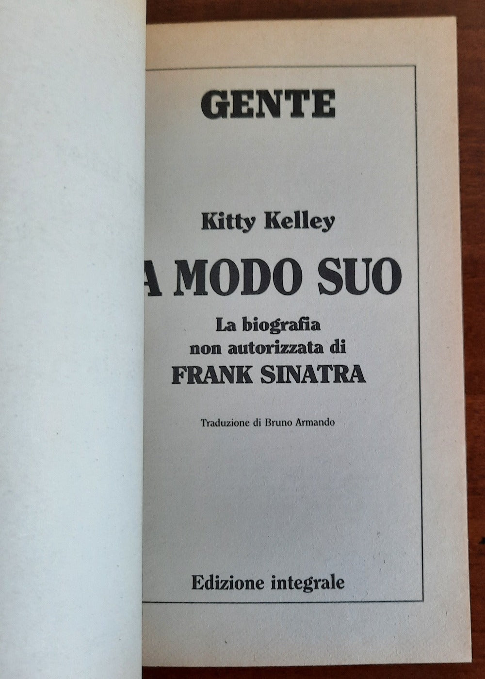 A modo suo. La biografia non autorizzata di Frank Sinatra - Libreria Biellese