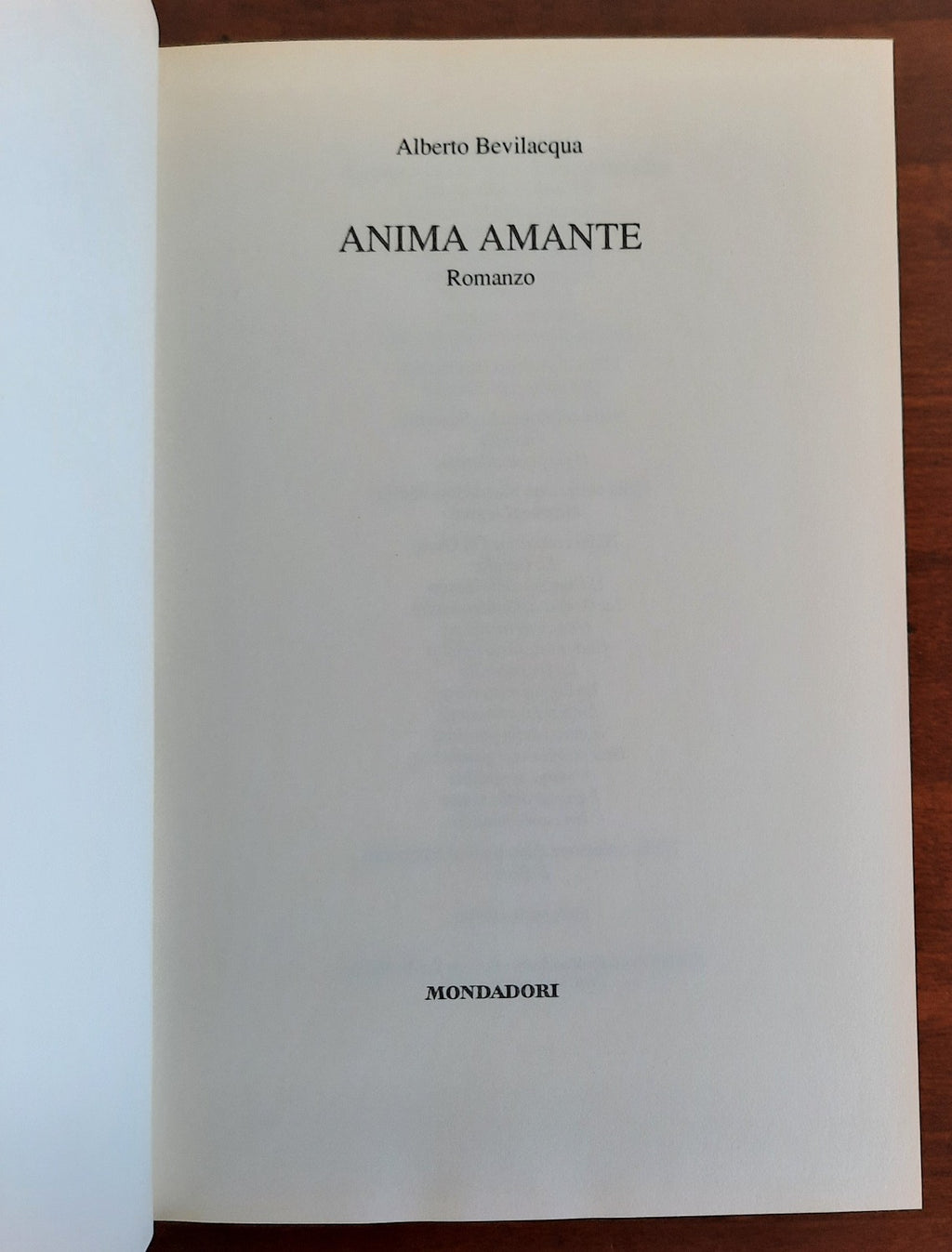 Anima amante - Mondadori - Libreria Biellese