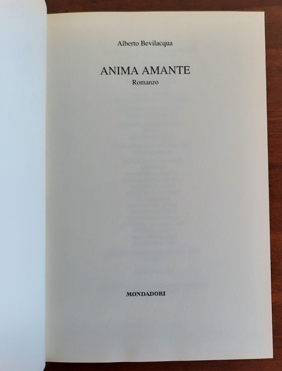 Anima amante - Mondadori - Libreria Biellese
