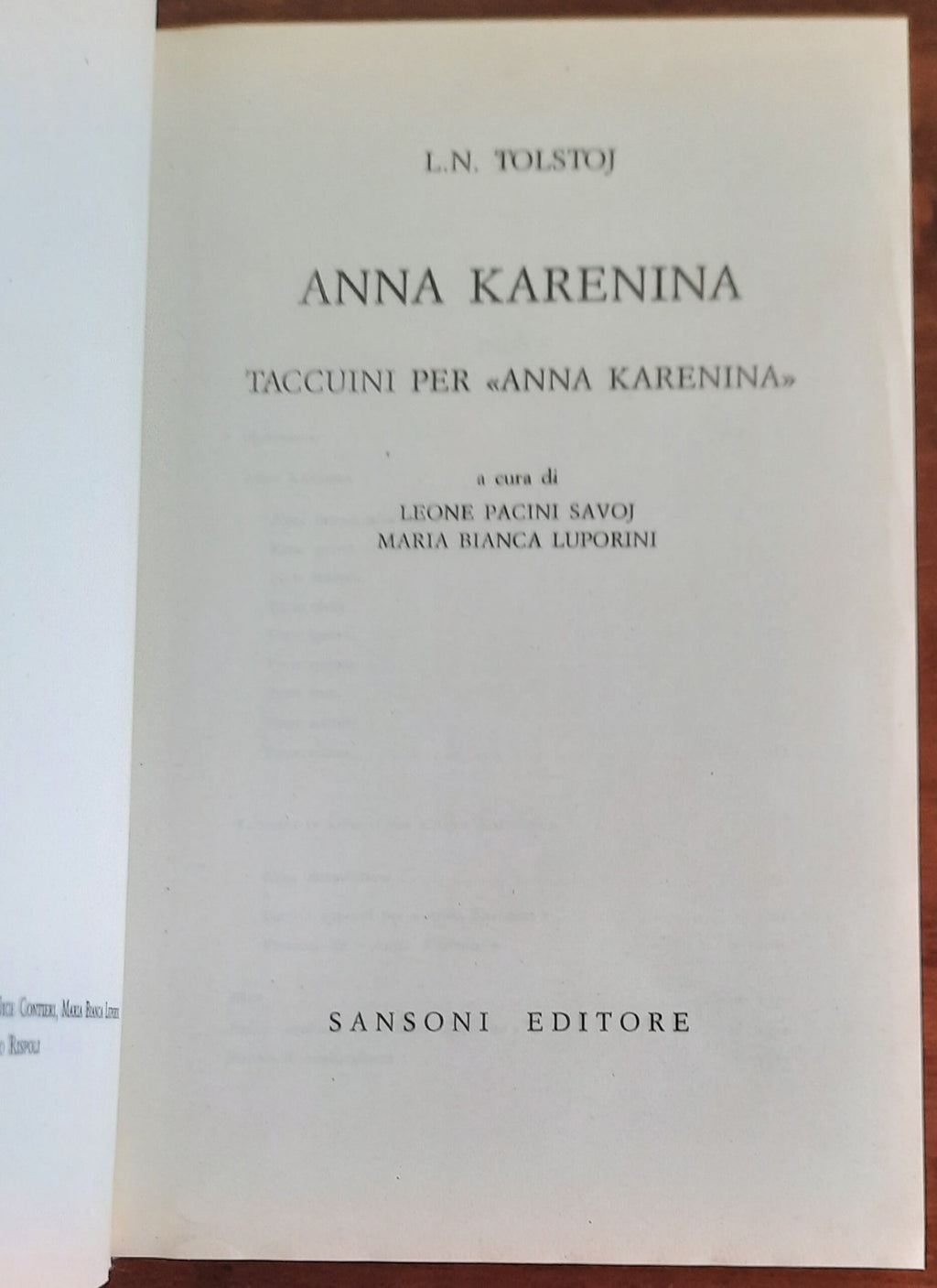 Anna Karenina - di Lev Tolstoj - 1993 - Libreria Biellese