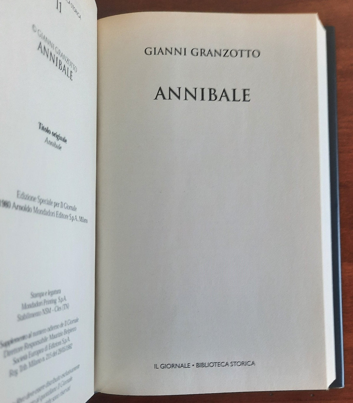 Annibale - Biblioteca Storica - Libreria Biellese