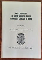 Antica Università dei Mastri minusieri ebanisti legnaiuoli e carrozzai di Torino - Libreria Biellese