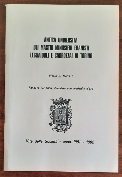 Antica Università dei Mastri minusieri ebanisti legnaiuoli e carrozzai di Torino