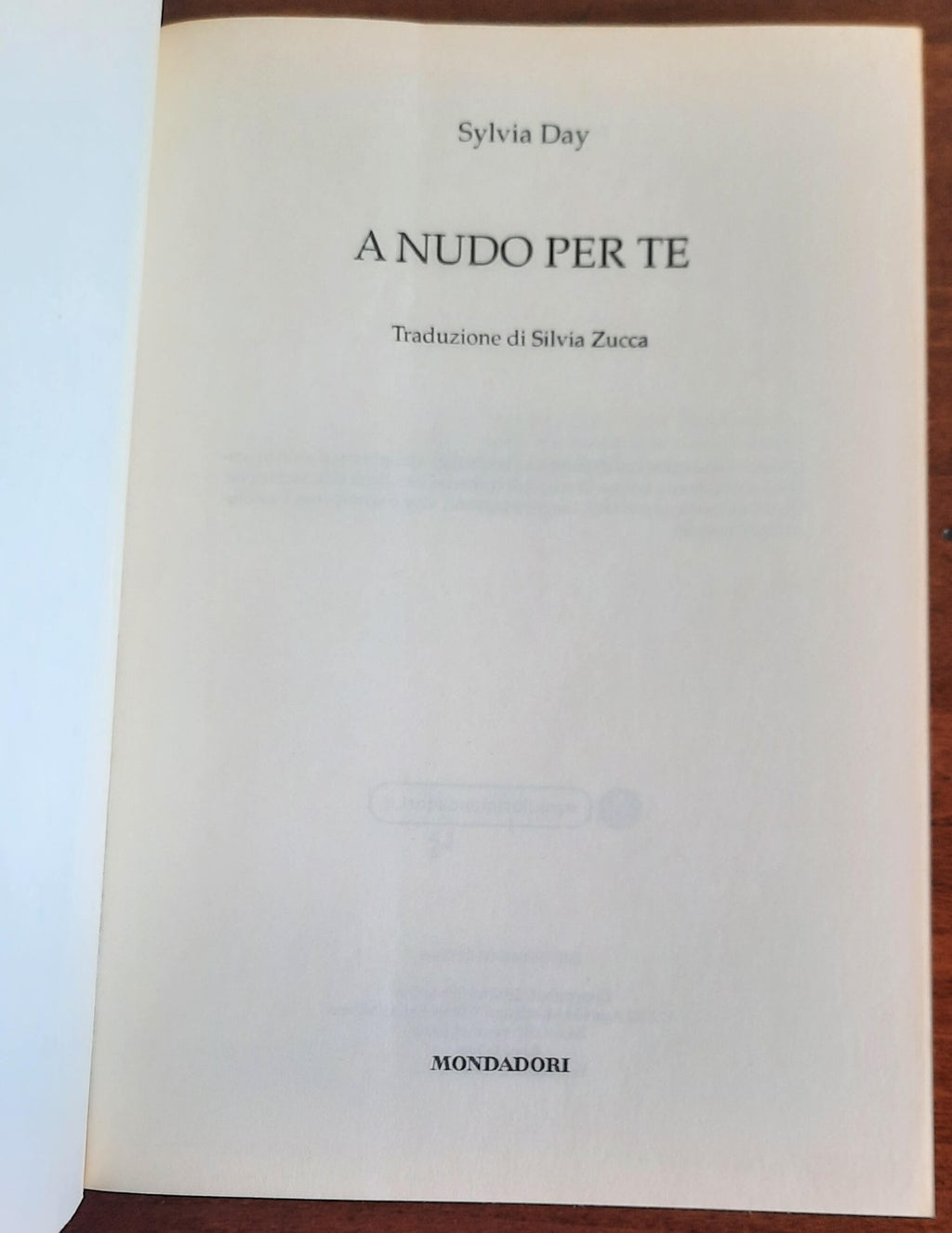 A nudo per te - Mondadori - 2012 - Libreria Biellese