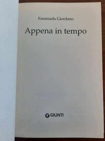 Appena in tempo - Giunti