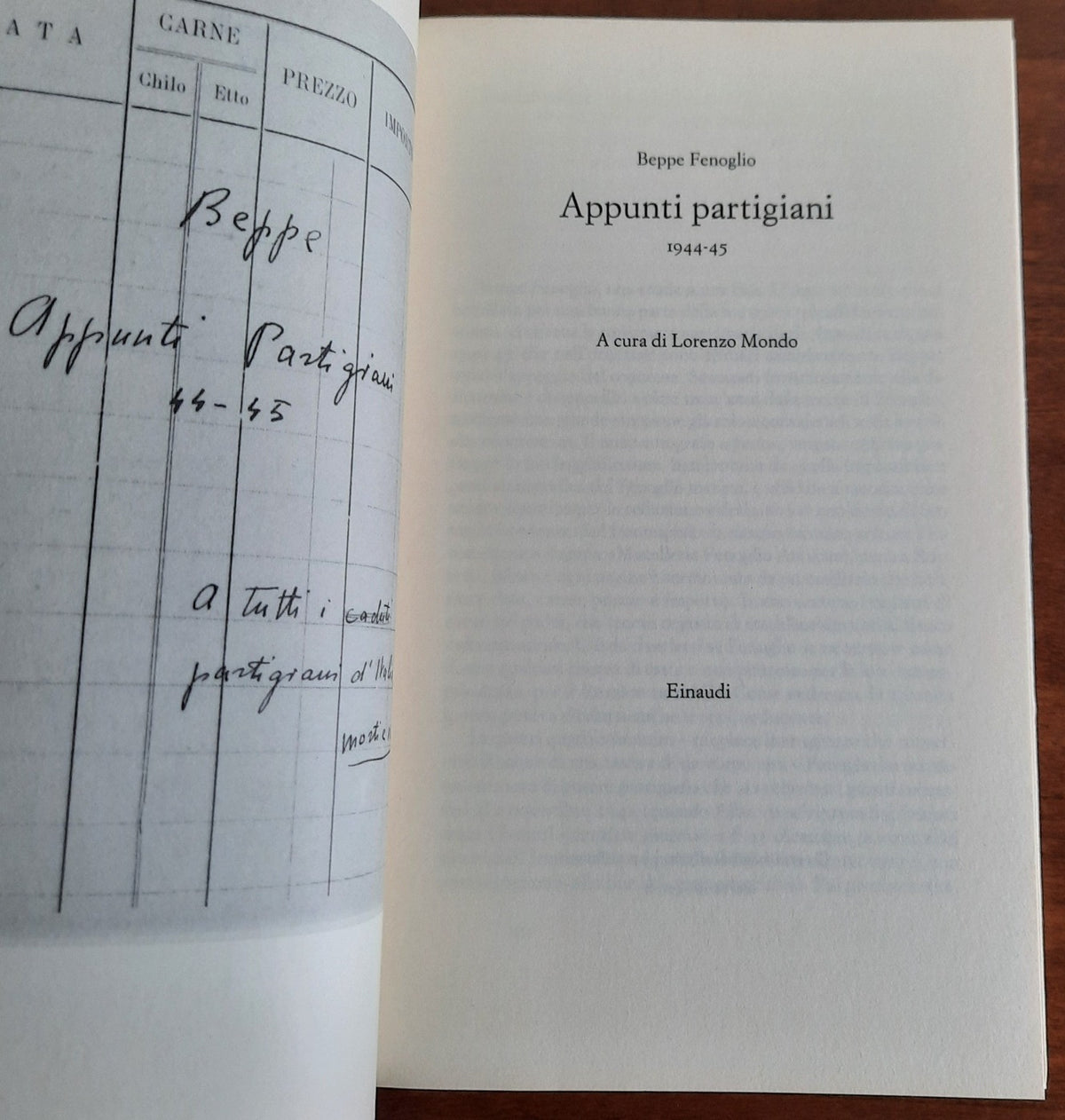 Appunti partigiani 1944-45 - Libreria Biellese