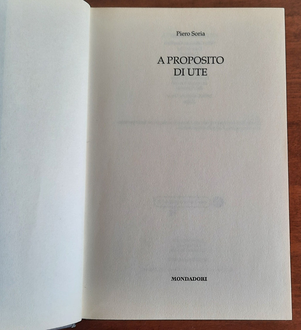 A proposito di Ute - Libreria Biellese