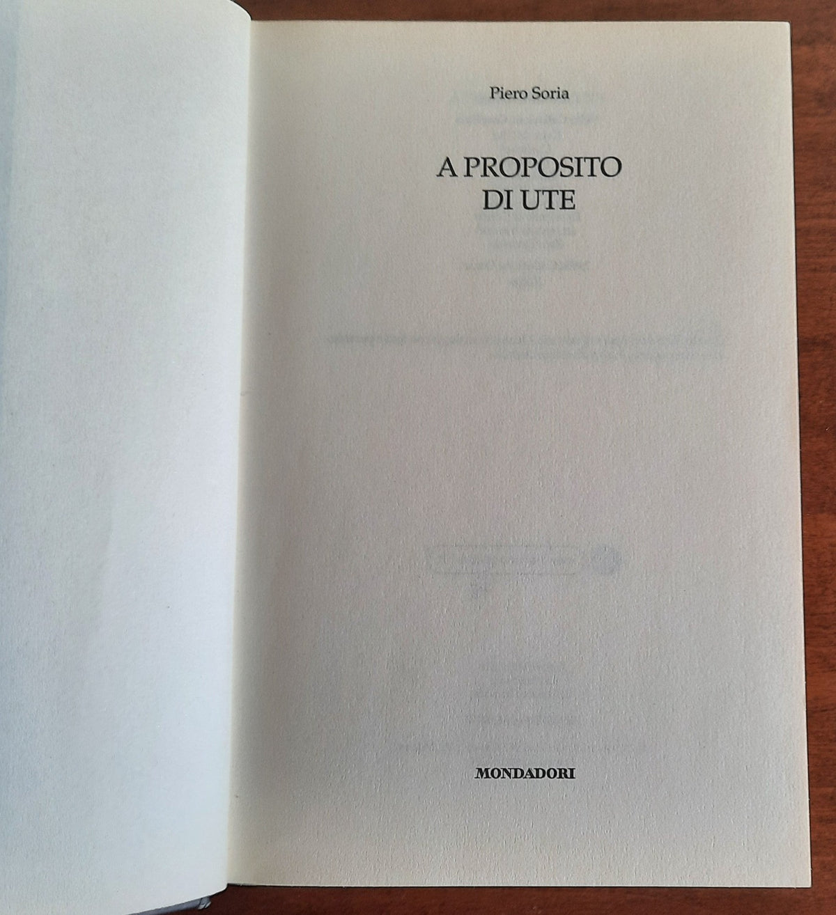 A proposito di Ute - Libreria Biellese