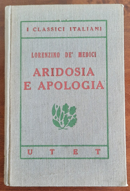 Aridosia e Apologia Rime e Lettere