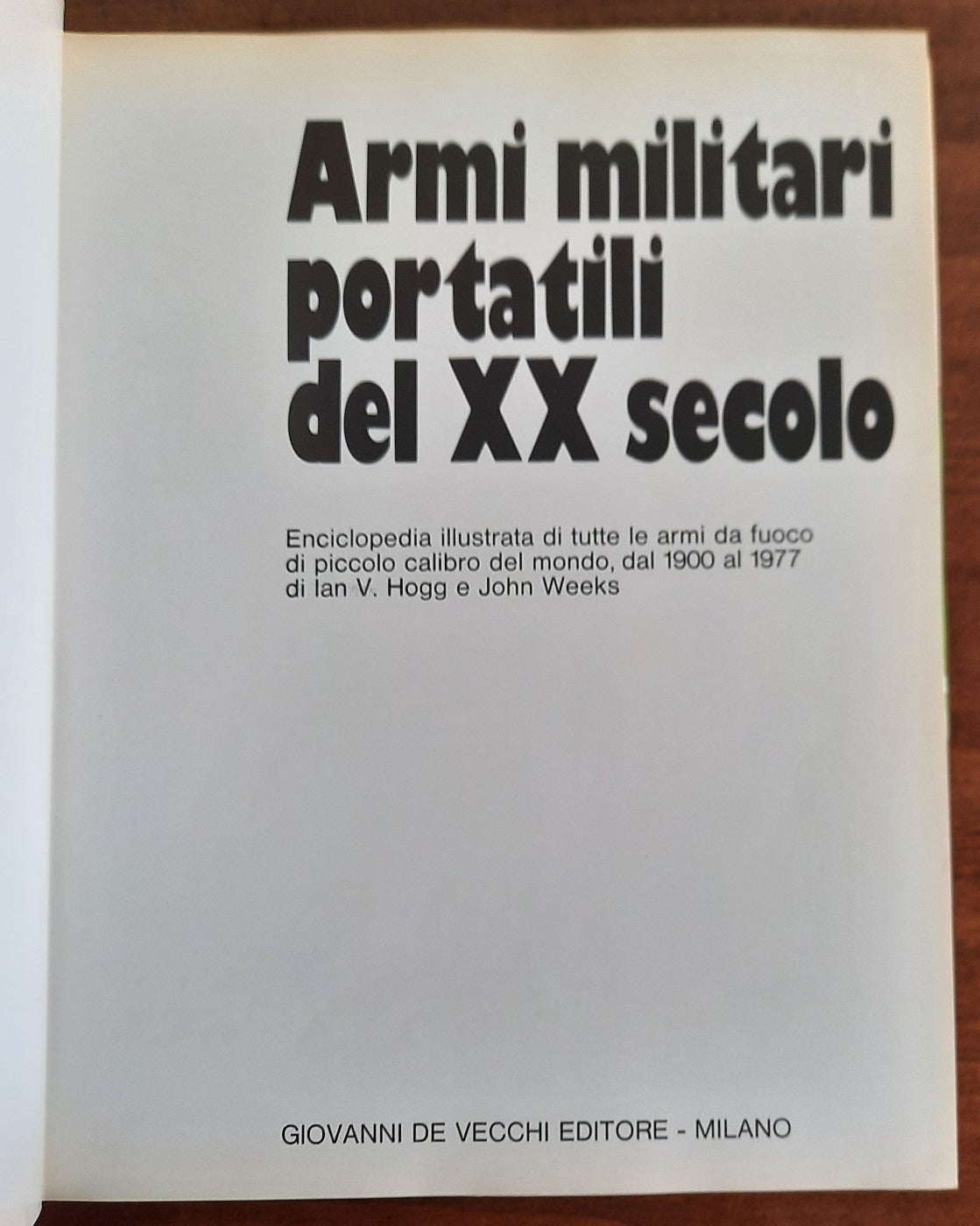 Armi militari portatili del XX secolo - Libreria Biellese