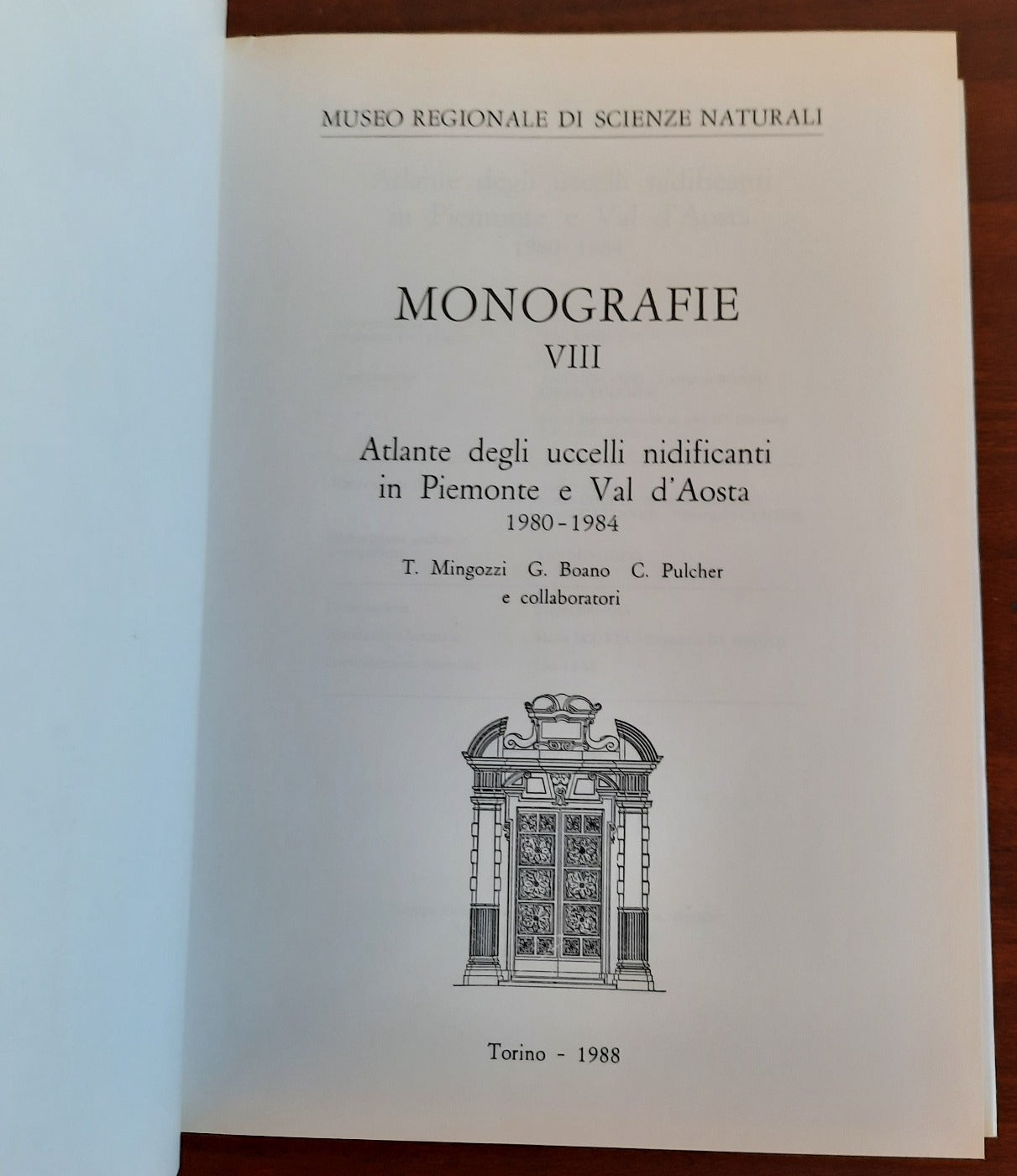 Atlante degli uccelli nidificanti in Piemonte e Val d’Aosta 1980 - 1984