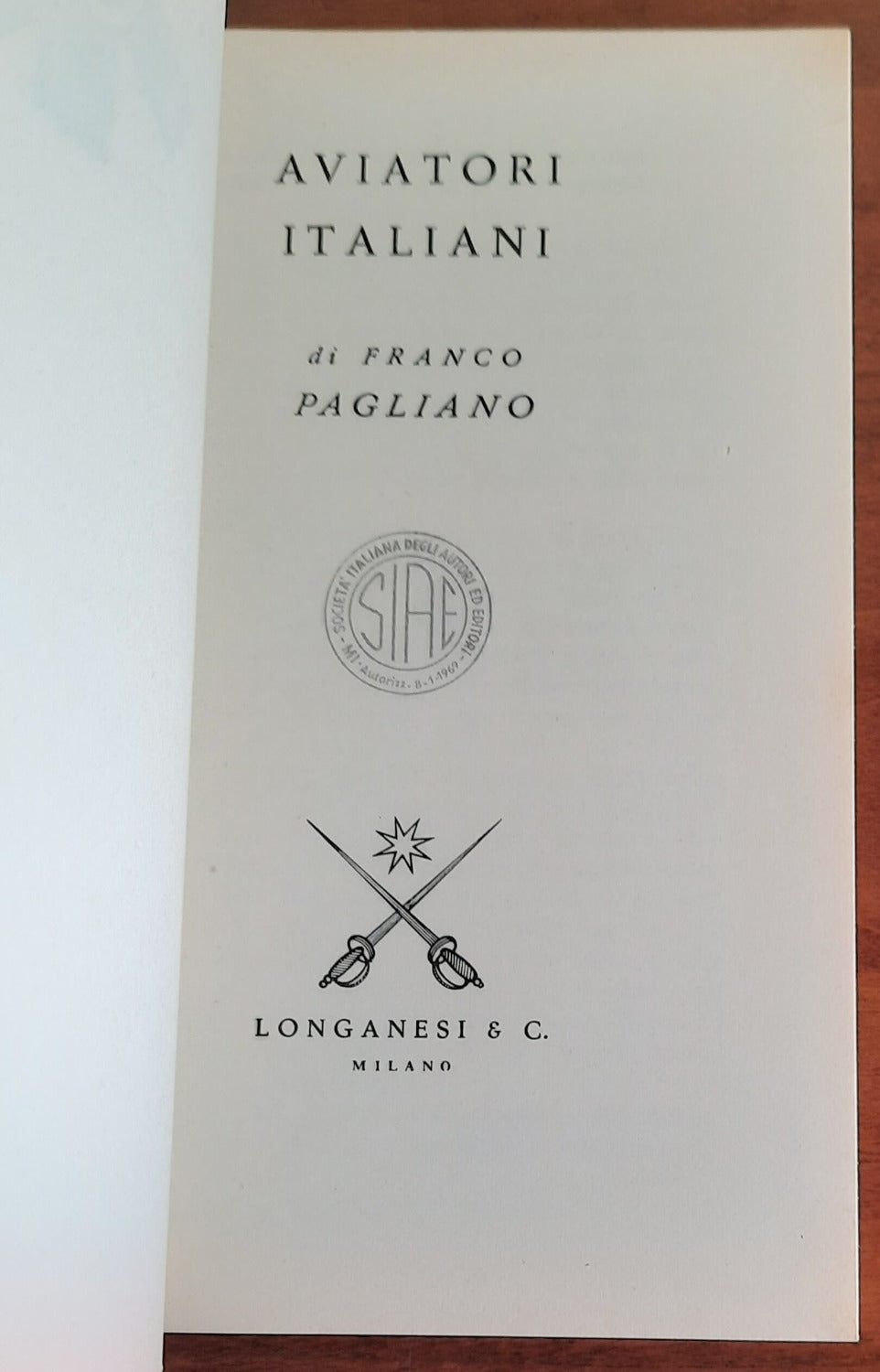 Aviatori italiani - Longanesi - 1969 - Libreria Biellese