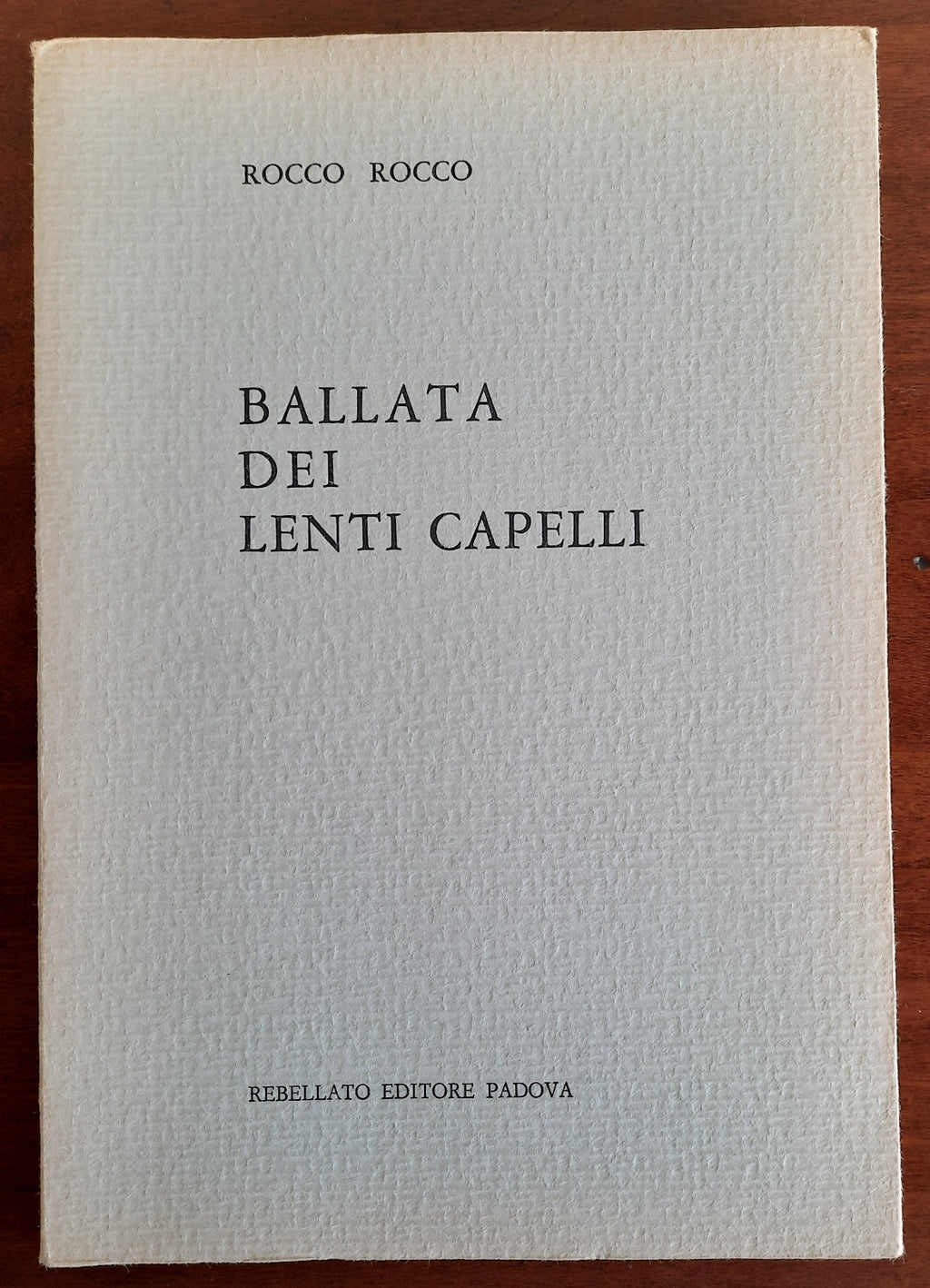 Ballata dei lenti capelli - Libreria Biellese