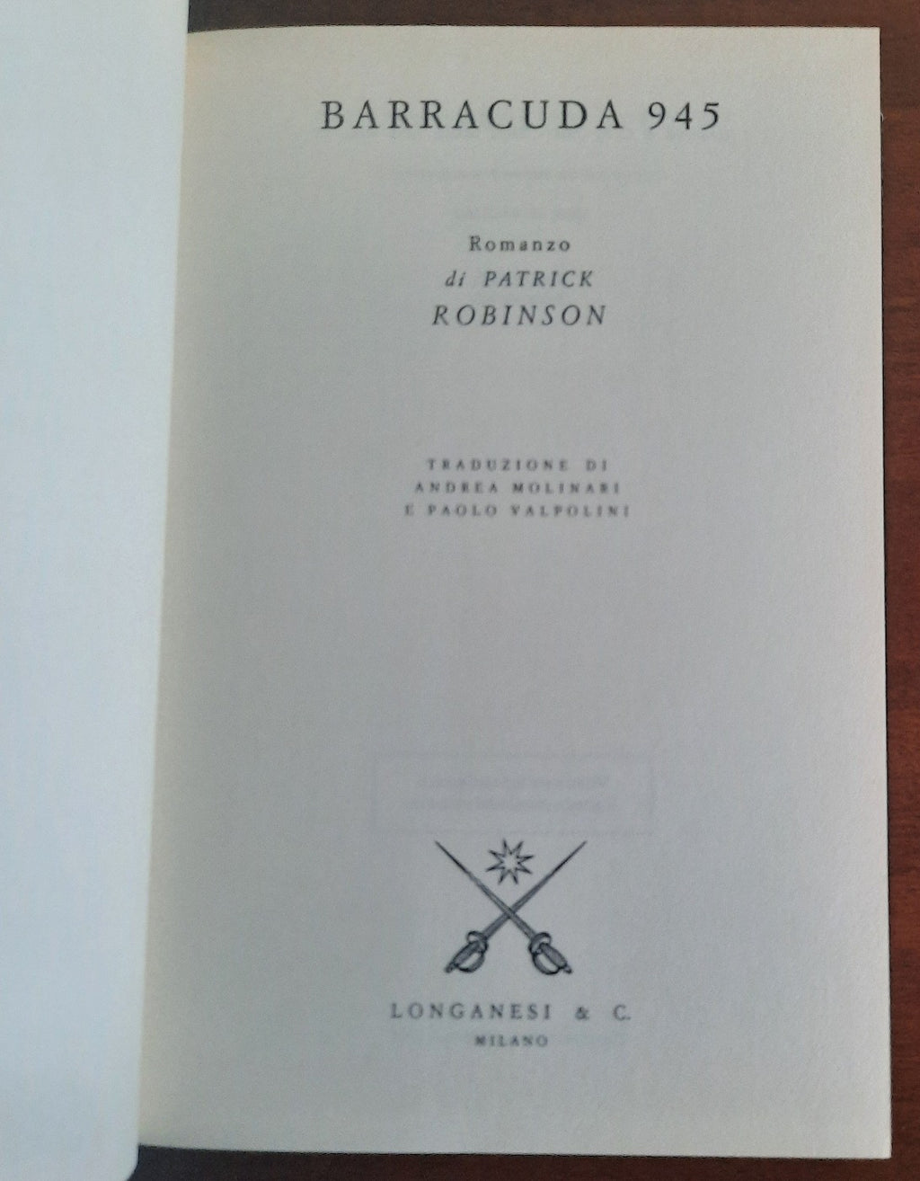 Barracuda 945 - Longanesi & C. - Libreria Biellese