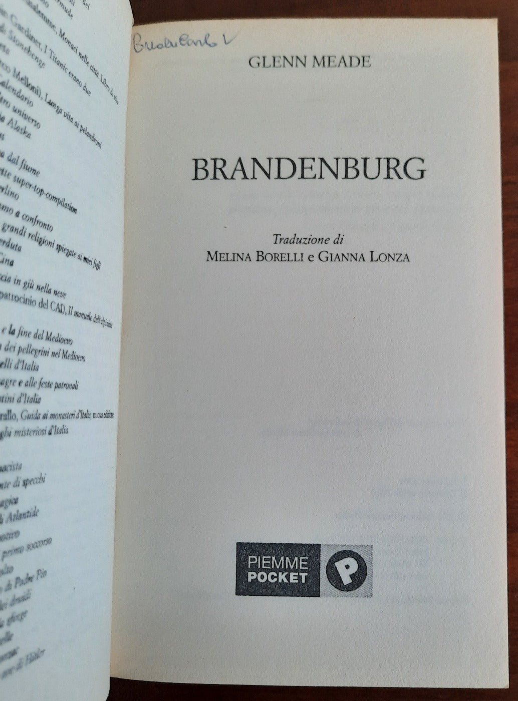Brandenburg - Glenn Meade - Piemme - Libreria Biellese