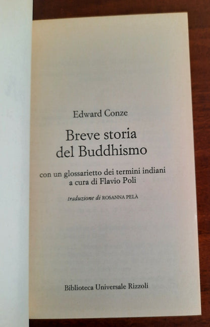 Breve storia del buddismo. Con un glossarietto dei termini indiani