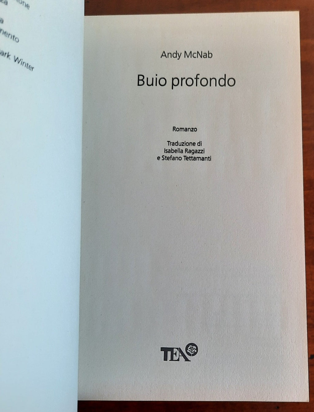 Buio profondo - Andy Mcnab - Tea - Libreria Biellese