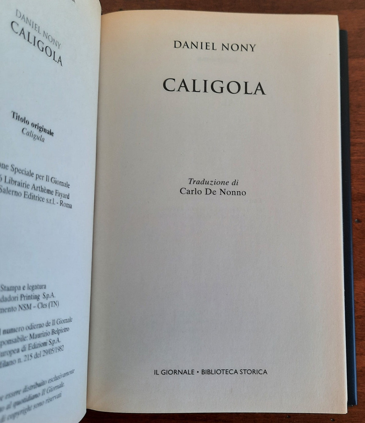 Caligola - Biblioteca Storica - Libreria Biellese