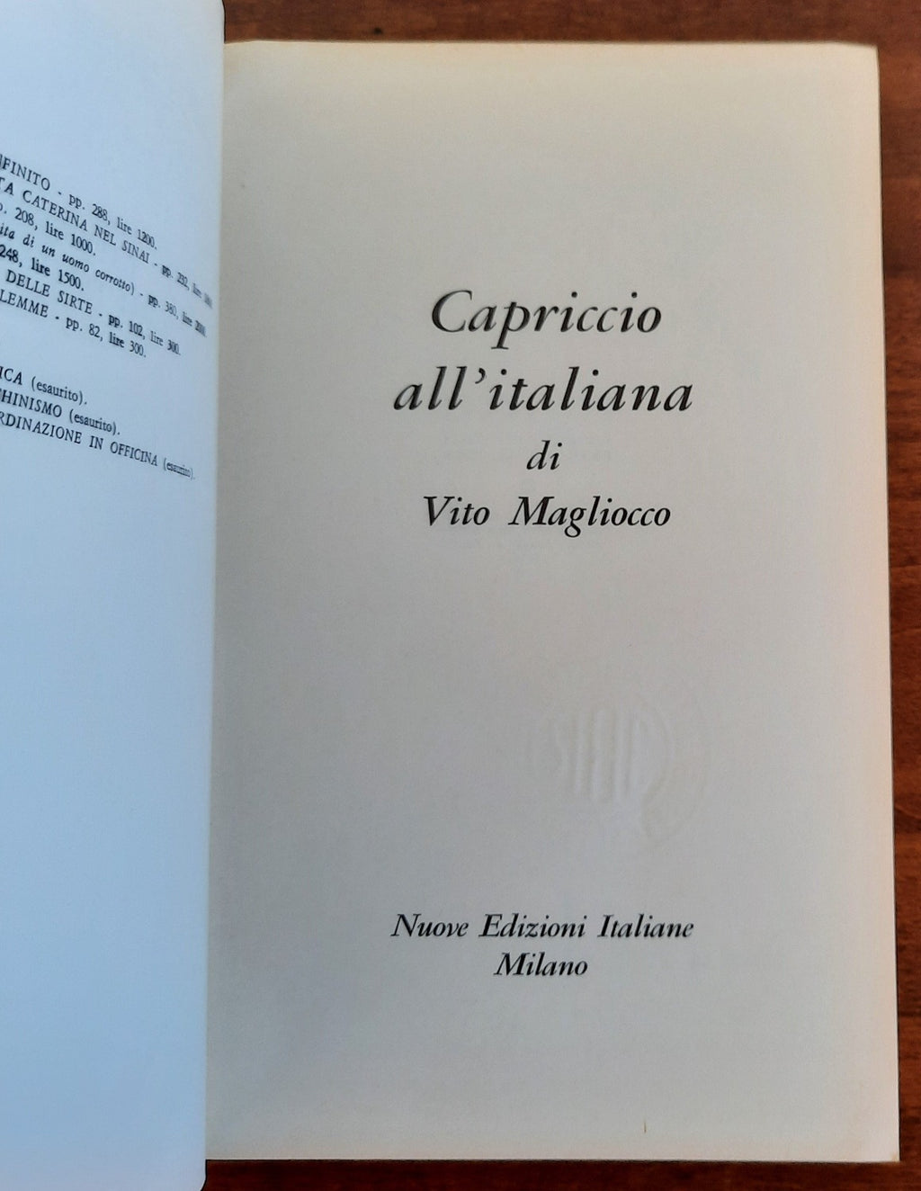 Capriccio all’italiana - Libreria Biellese