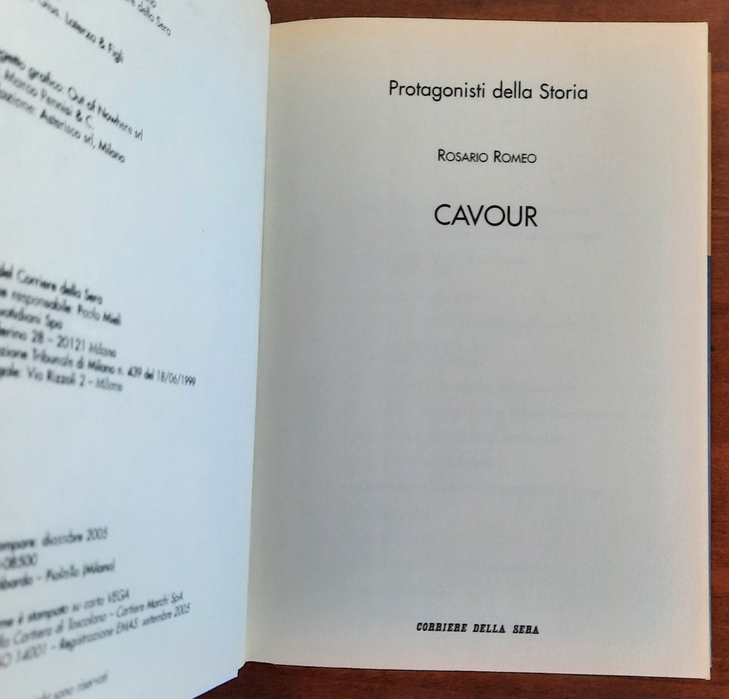Cavour - Corriere Della Sera - Libreria Biellese