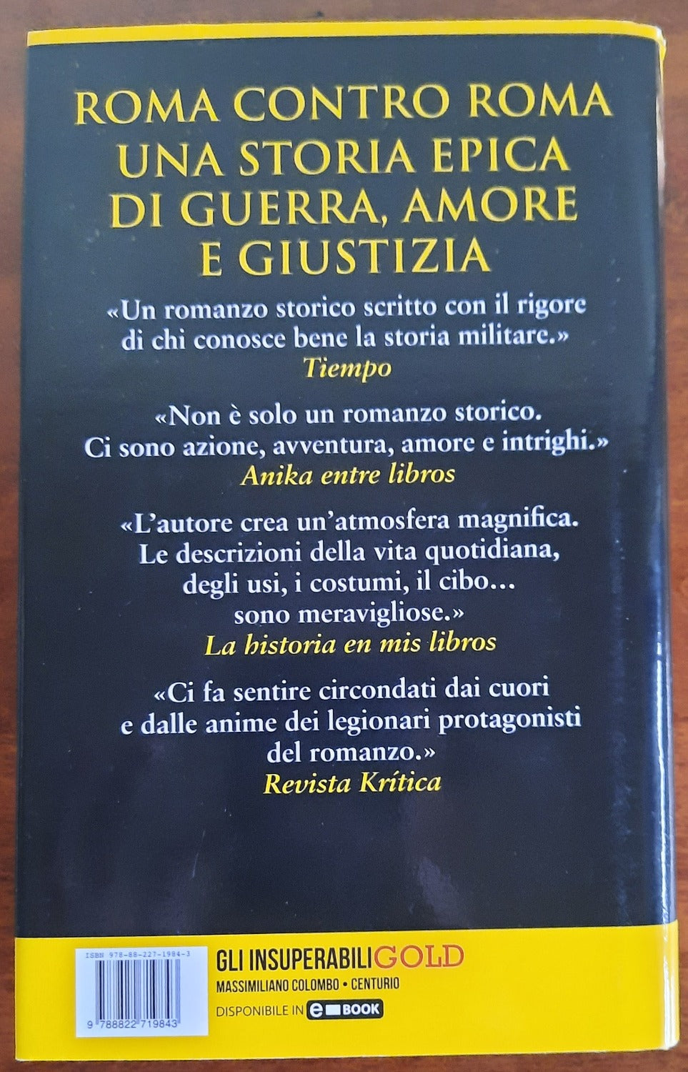 Centurio - di Massimiliano Colombo - 2018 - Libreria Biellese
