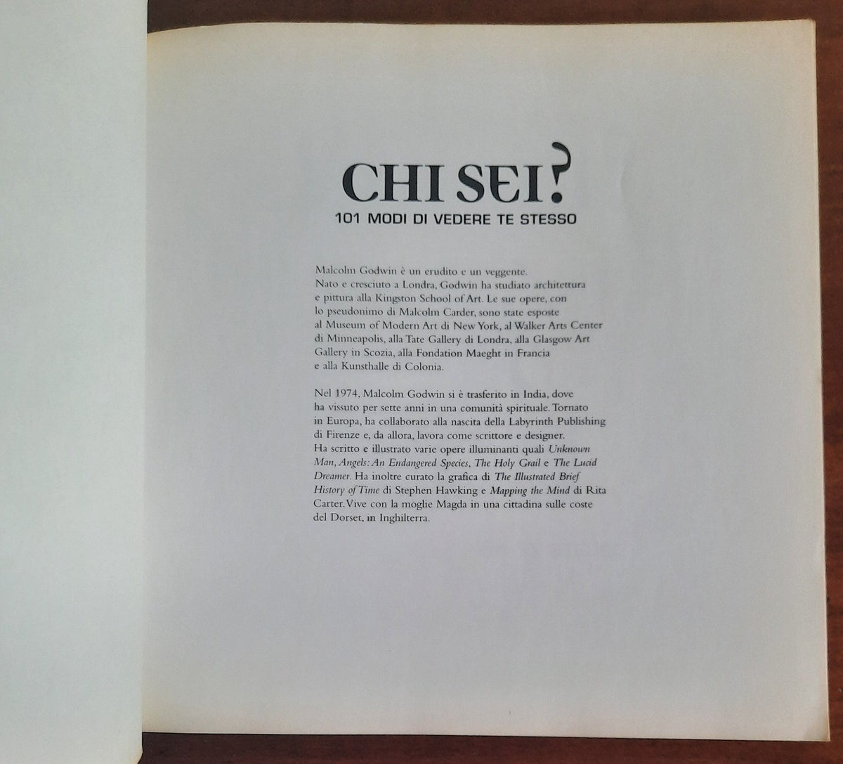 Chi sei ? 101 modi di vedere te stesso. Scoprire la propria identità nascosta - Libreria Biellese