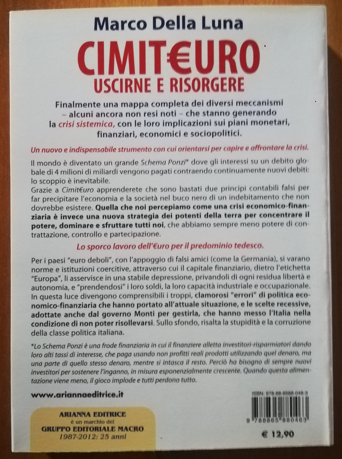 CimitEuro, uscirne e risorgere. Signoraggio, golpe bancario, debito infinito. Come ripartire dopo il collasso globale dell’economia - Libreria Biellese