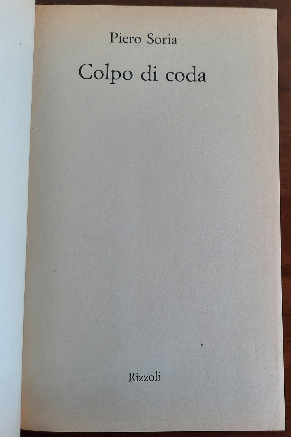 Colpo di coda - di Piero Soria