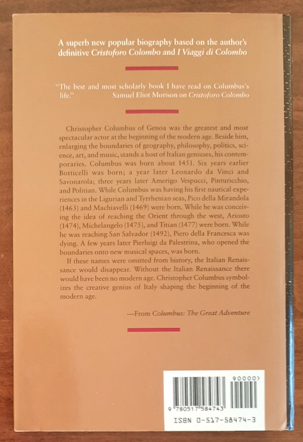 Columbus. The great Adventure. His life, his Times, and his Voyages - Libreria Biellese