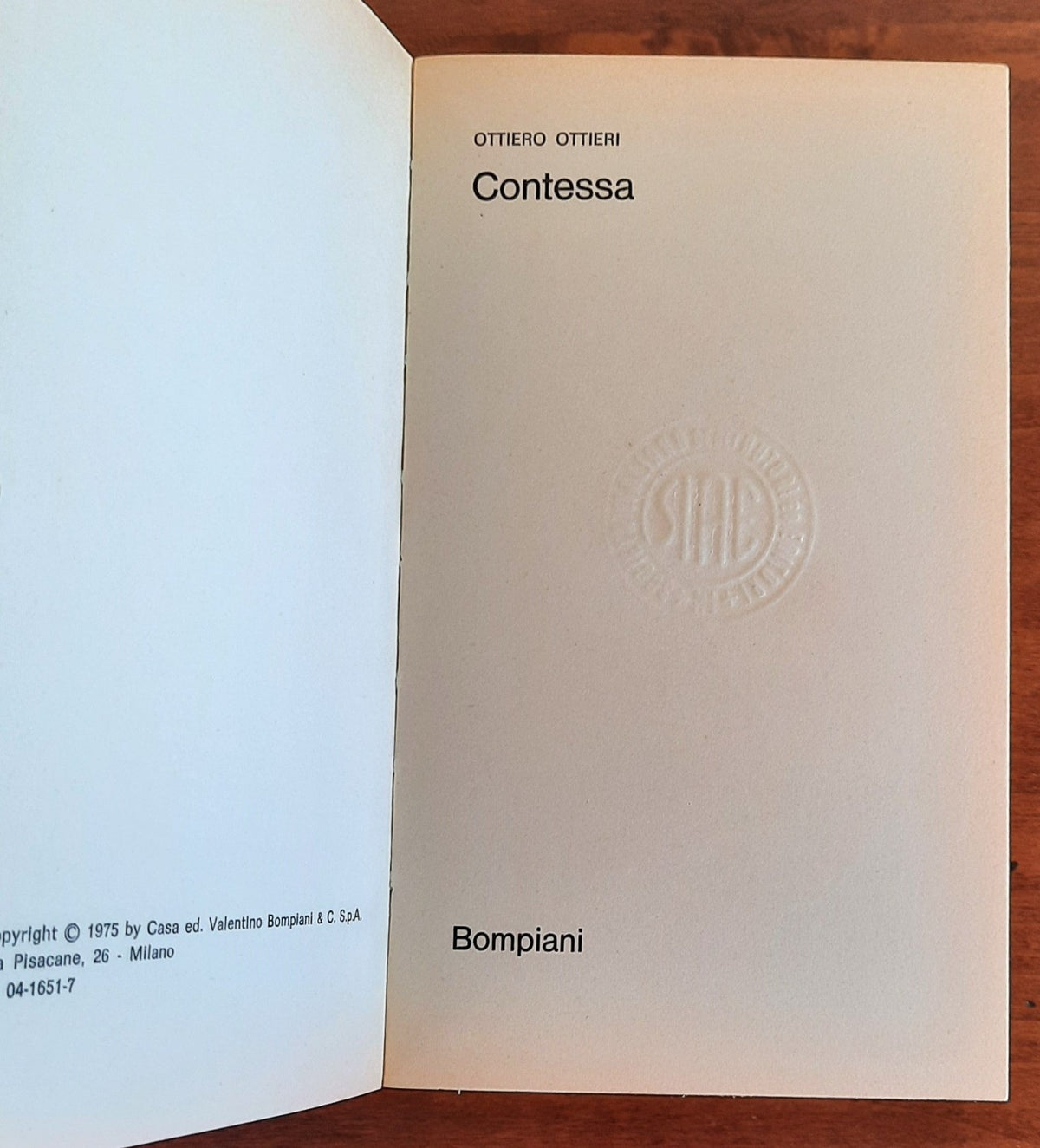 Contessa - Bompiani - Libreria Biellese