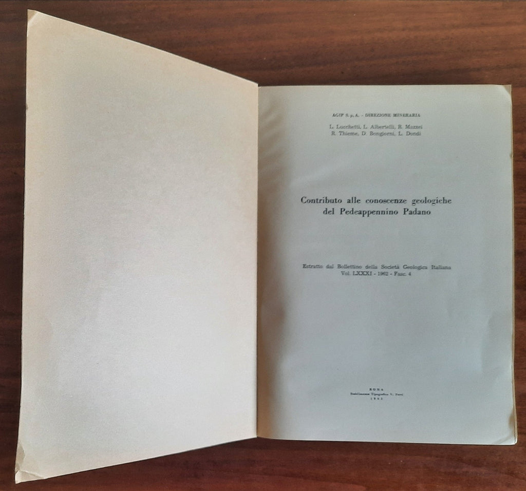 Contributo alle conoscenze geologiche del Pedeappennino Padano - Libreria Biellese