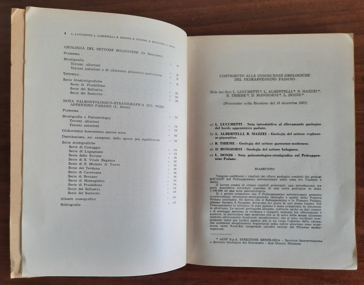Contributo alle conoscenze geologiche del Pedeappennino Padano - Libreria Biellese