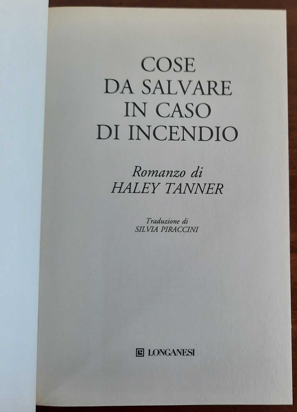 Cose da salvare in caso di incendio - Libreria Biellese