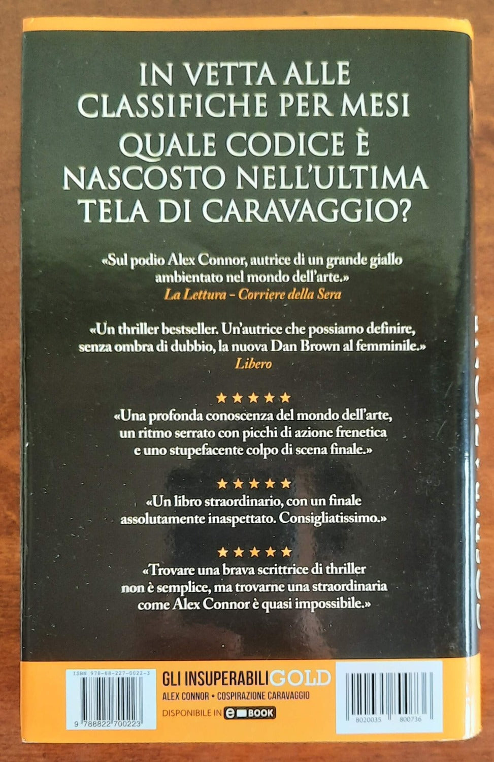 Cospirazione Caravaggio - di Alex Connor - Newton Compton - Libreria Biellese
