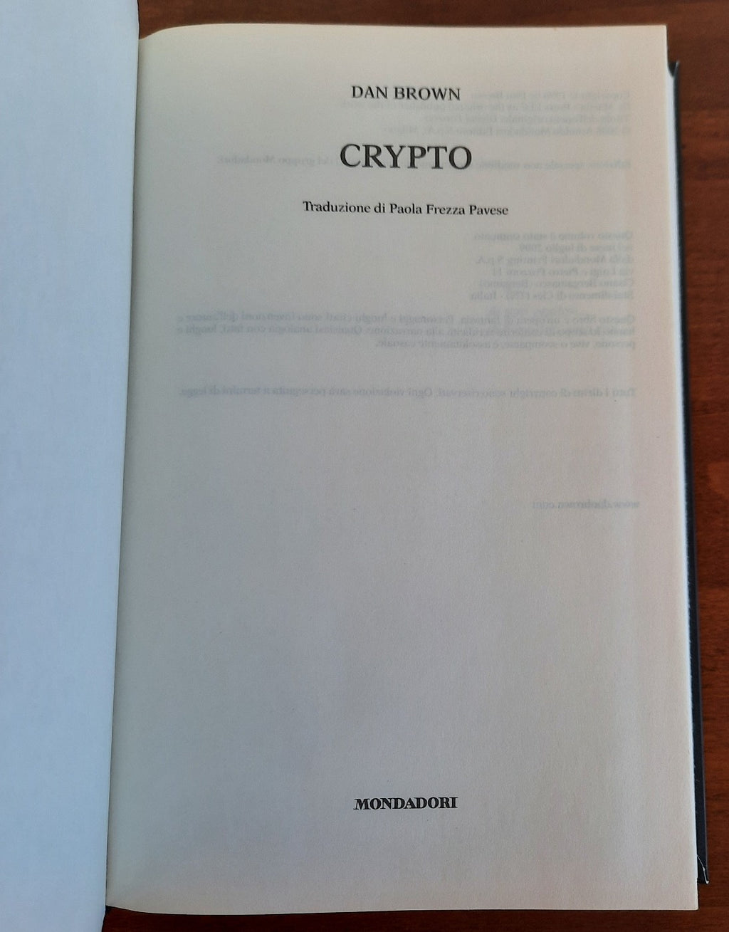 Crypto - Dan Brown - Libreria Biellese