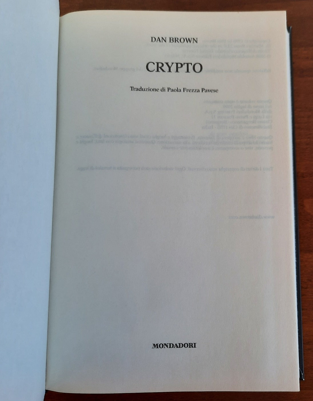 Crypto - Dan Brown - Libreria Biellese
