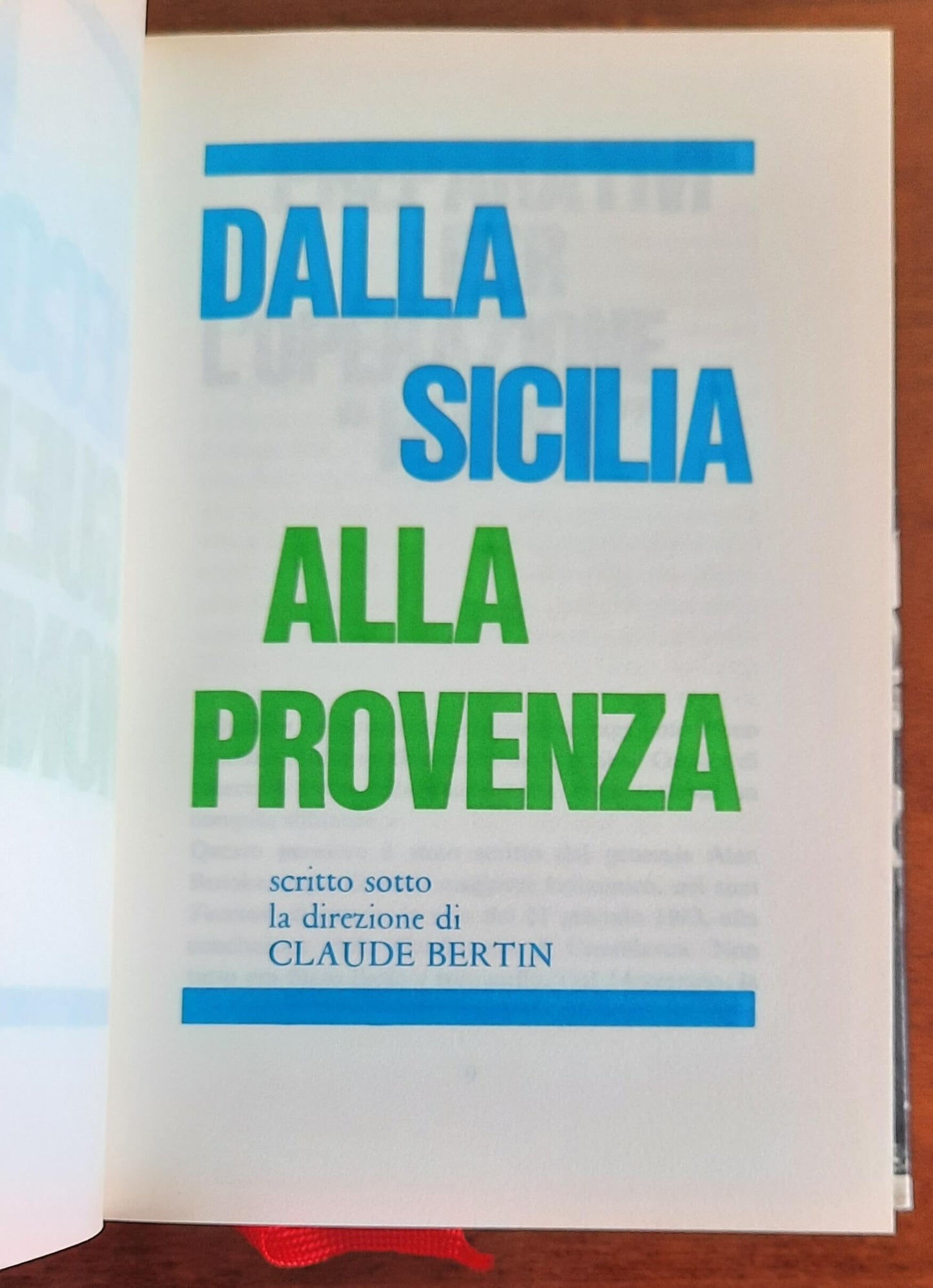 Dalla Sicilia alla Provenza - Edizioni Ferni - 1974