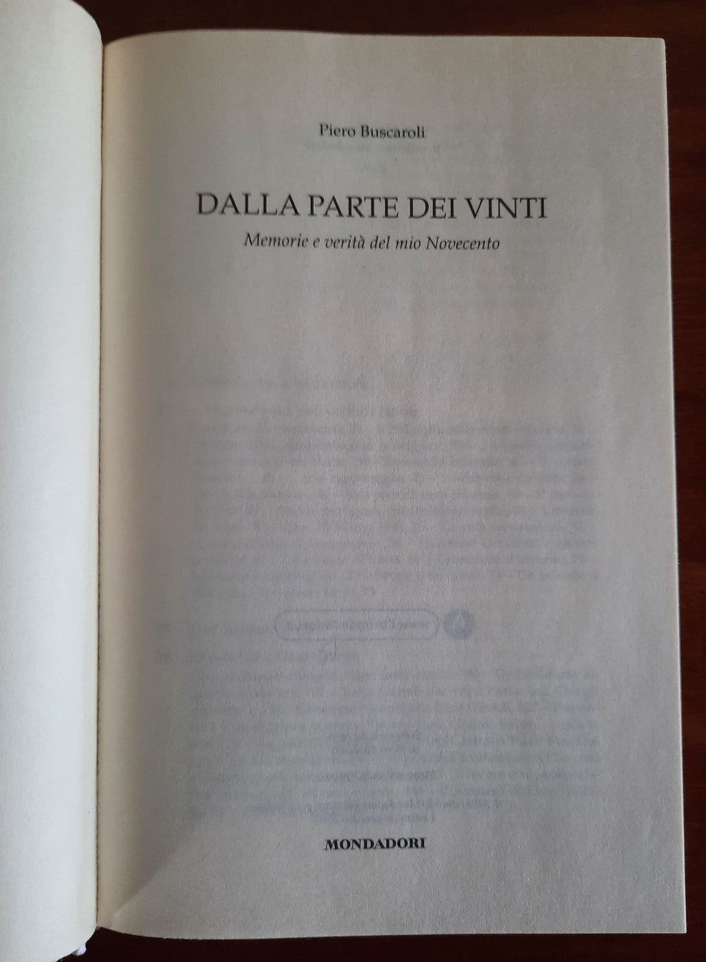 Dalla parte dei vinti: memorie e verità del mio Novecento - Libreria Biellese