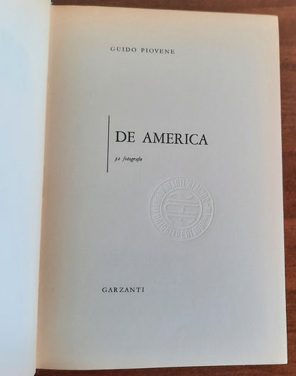 De America - Guido Piovene