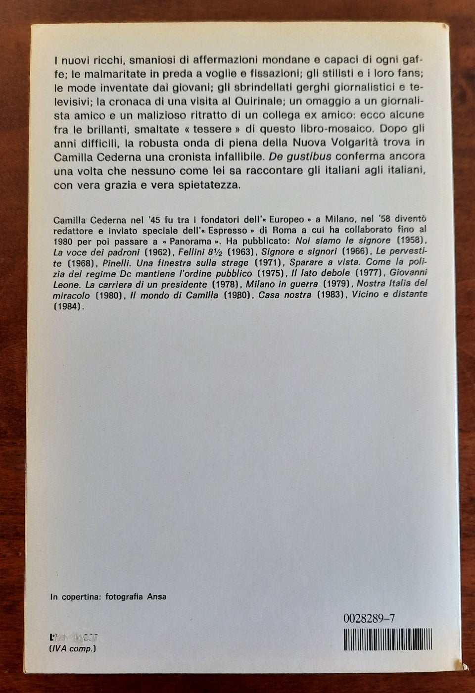 De gustibus - Mondadori - 1986 - Libreria Biellese